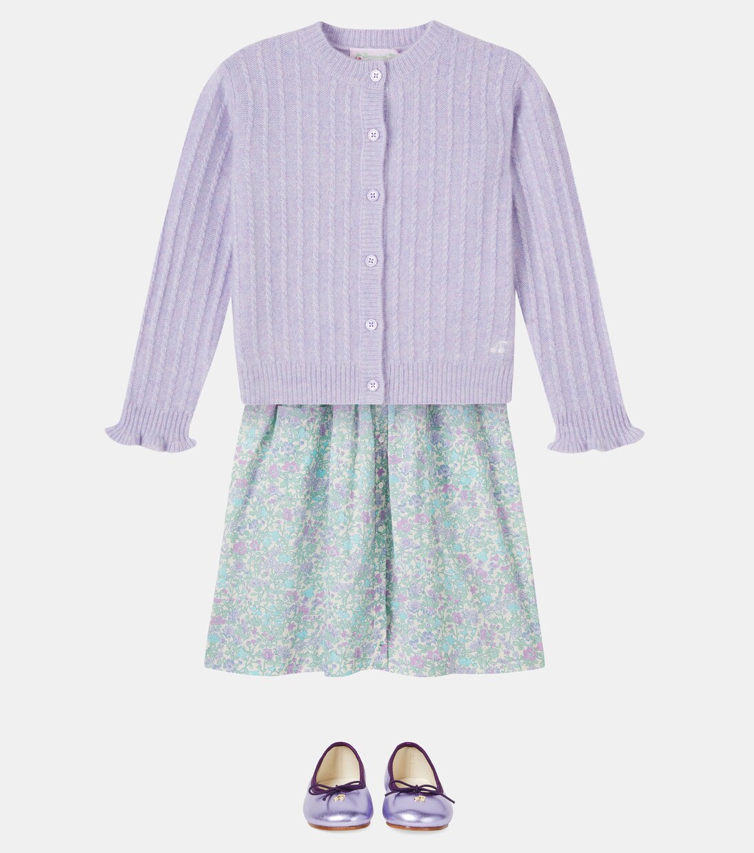 Ballerines Lisa en cuir métallisé | Bonpoint