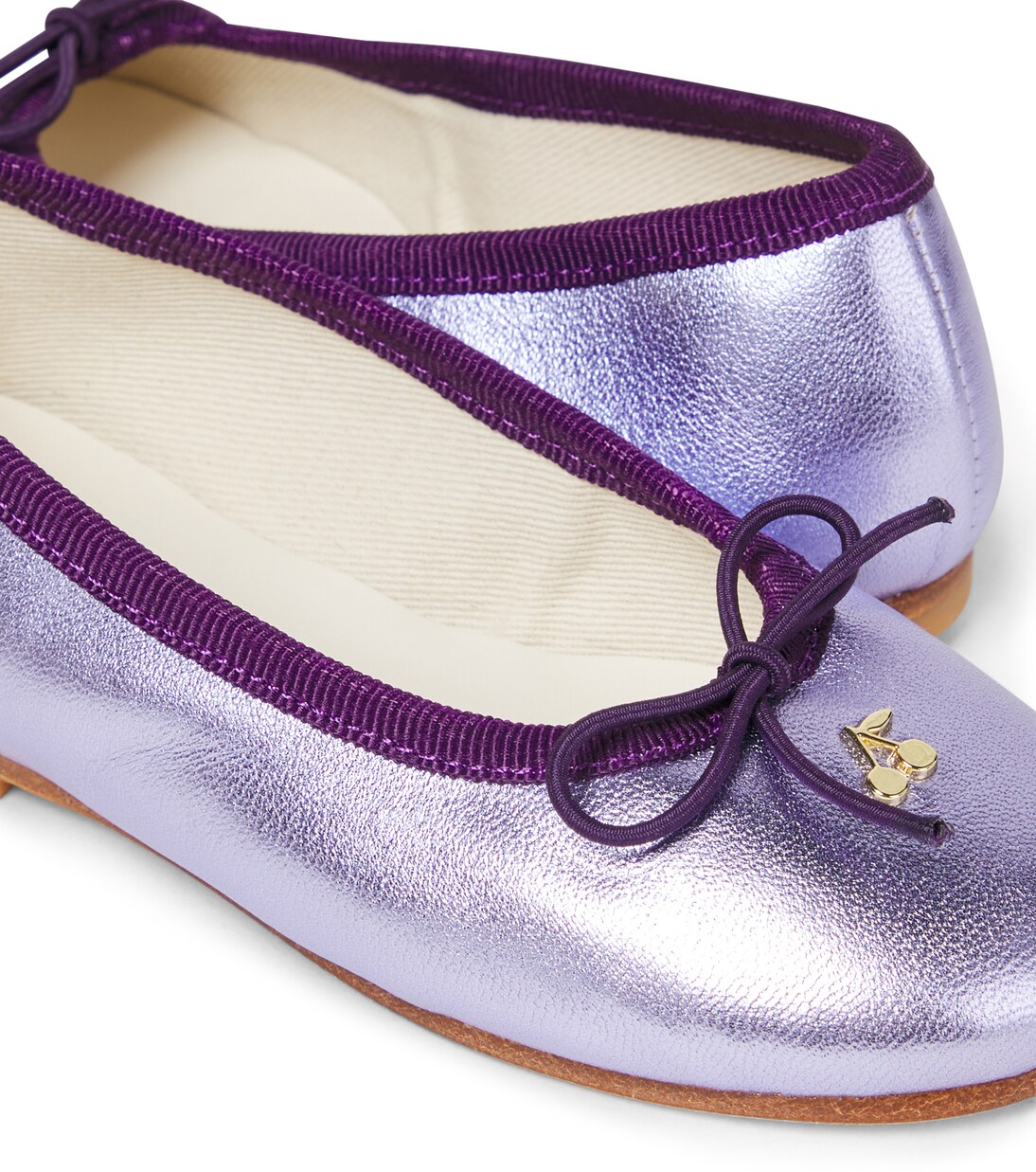 Ballerines Lisa en cuir métallisé | Bonpoint