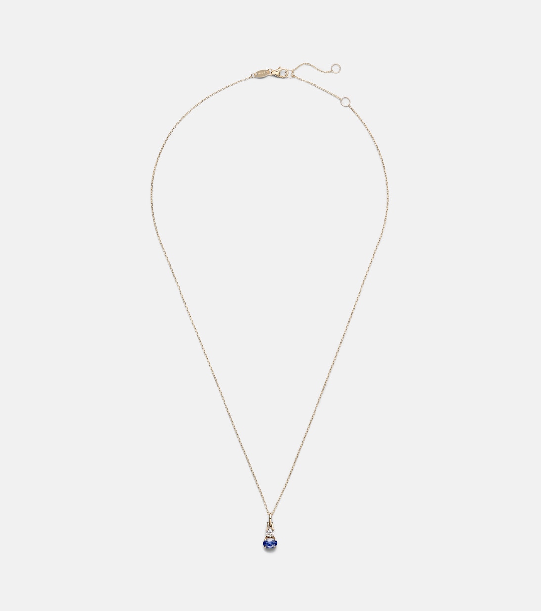 Collar Full Volume de oro de 14 ct (585/1000) con zafiro y diamante | Stone and Strand