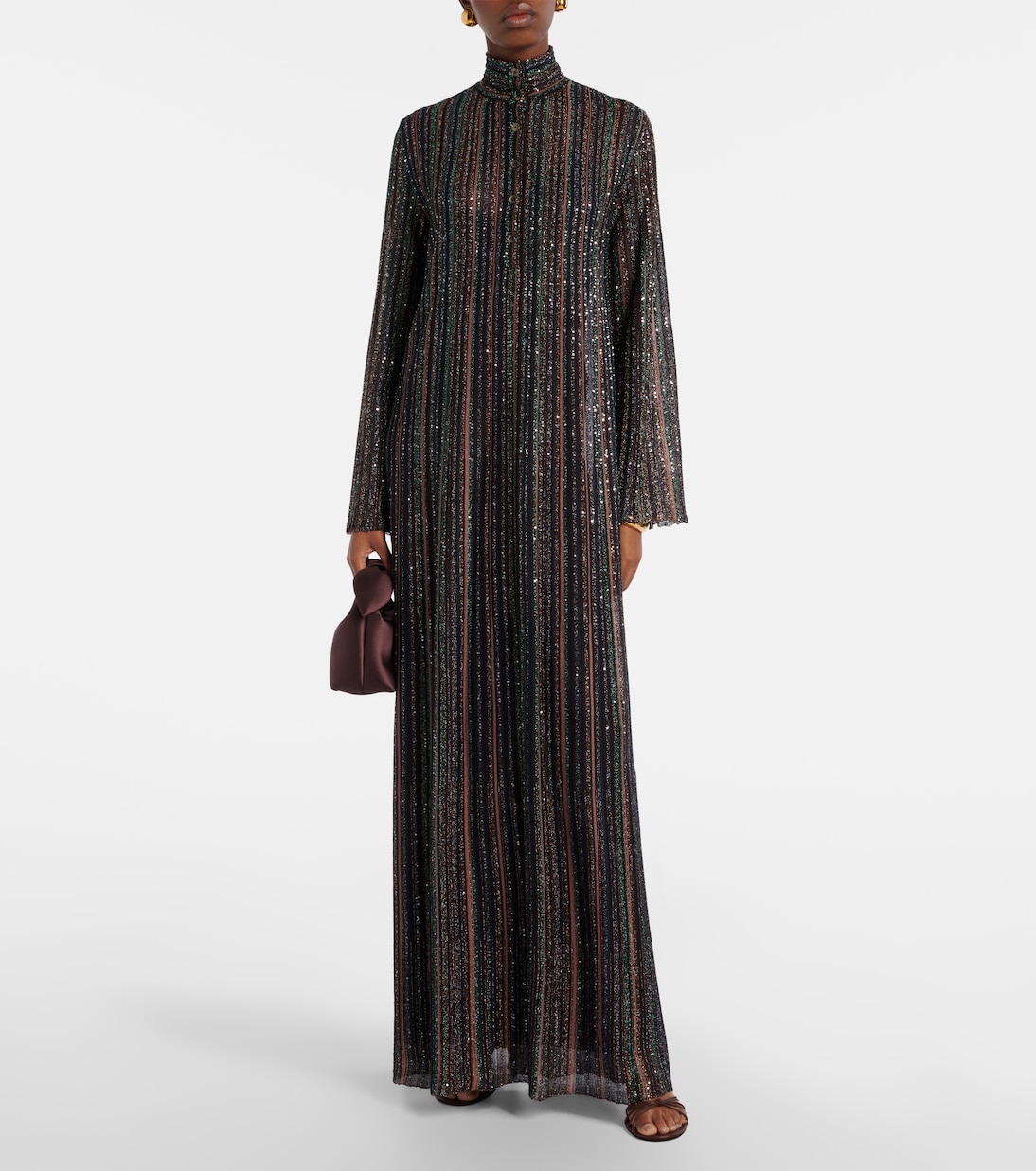 Maxikleid aus Strick mit Pailletten | Missoni