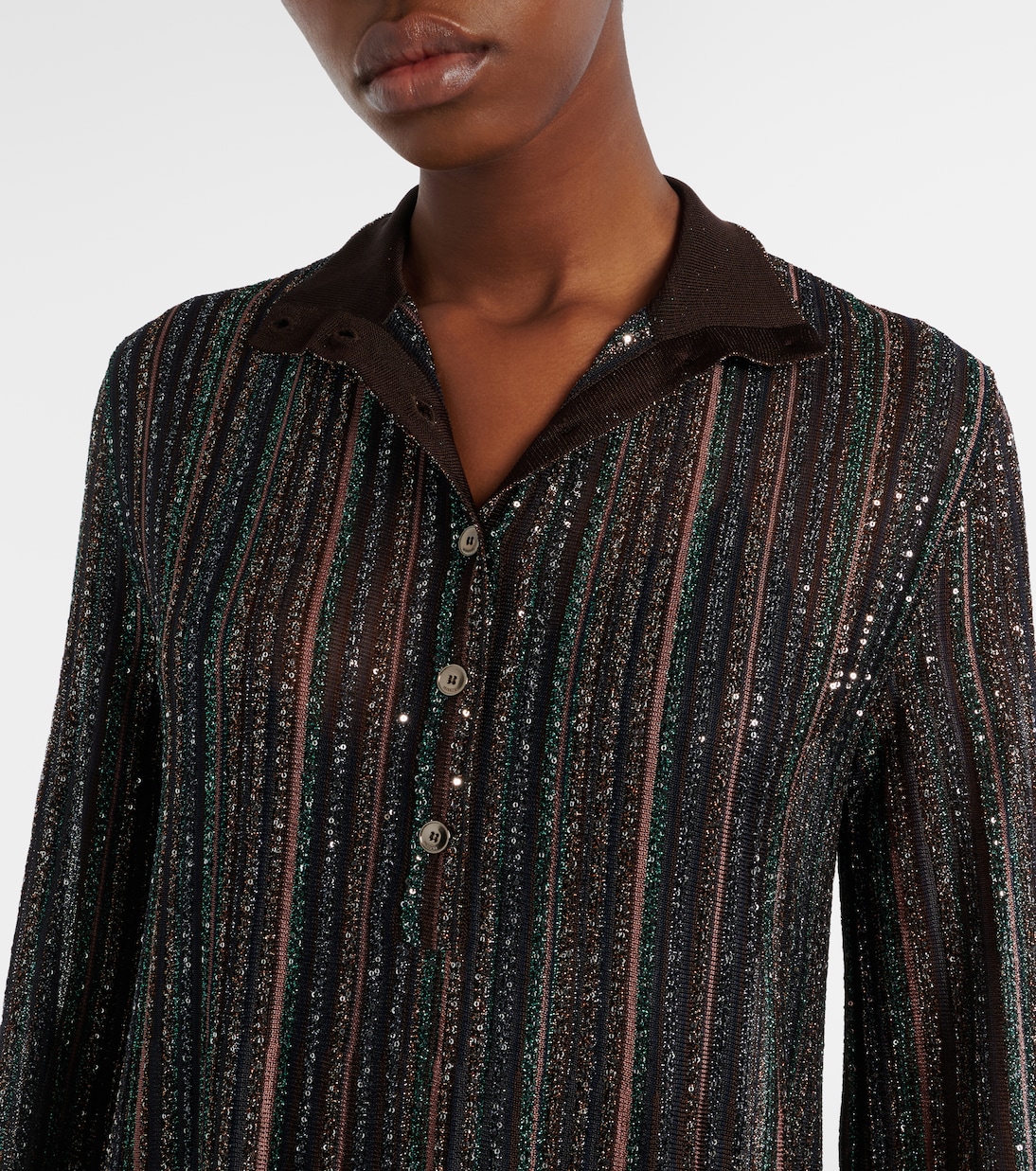 Maxikleid aus Strick mit Pailletten | Missoni