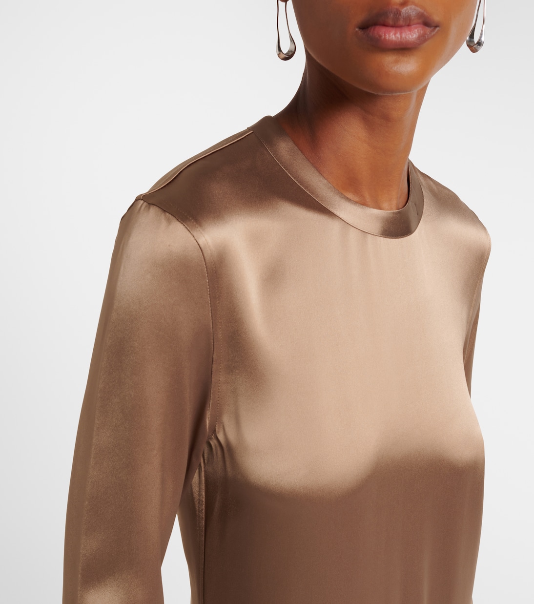 Robe longue en satin | Toteme