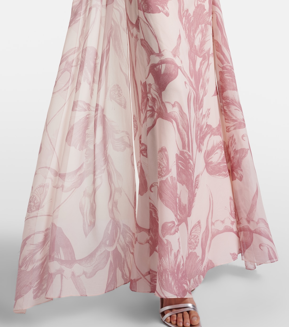 Robe aus Seidenvoile | Erdem