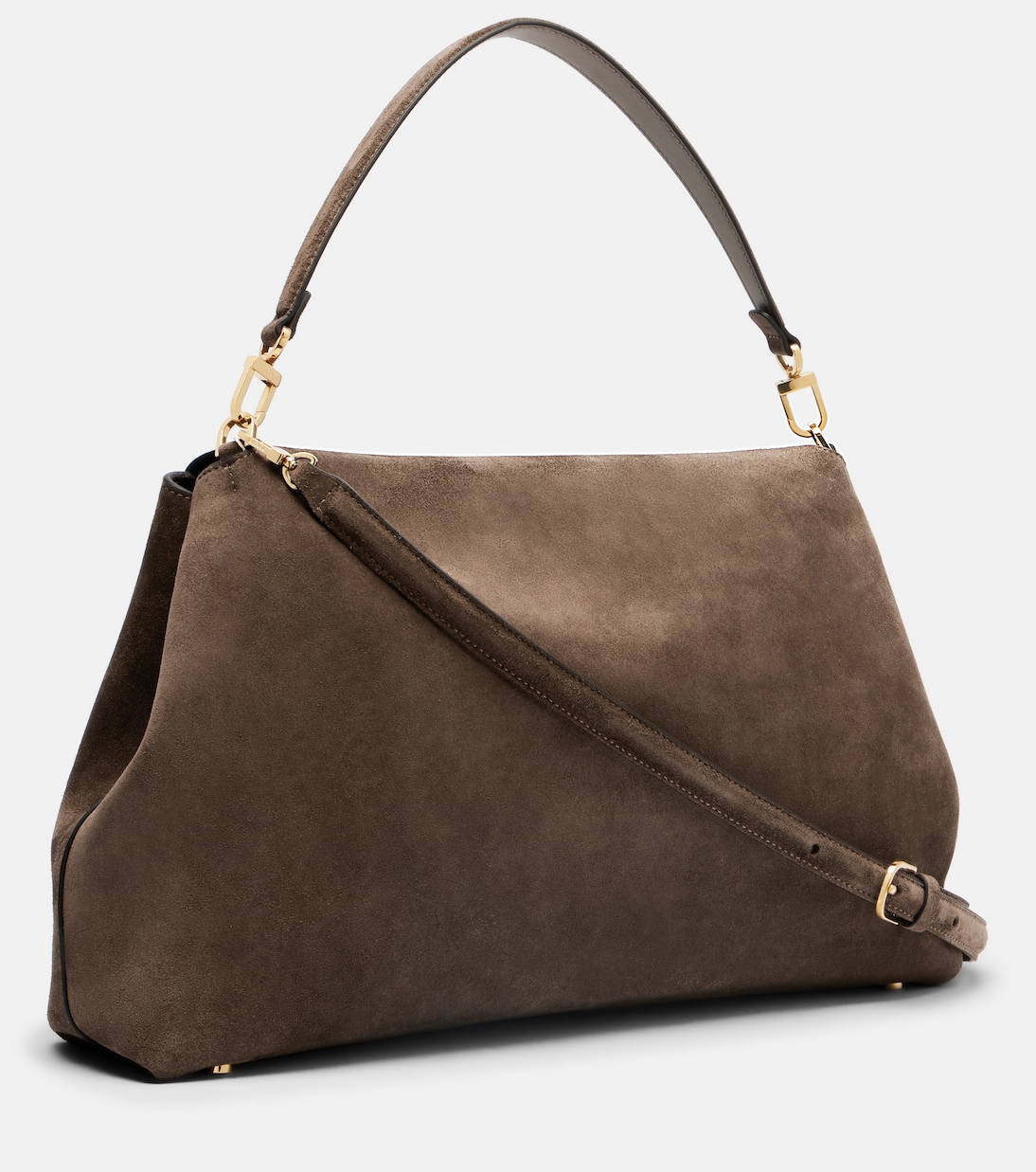 T-Lock suede shoulder bag | Toteme