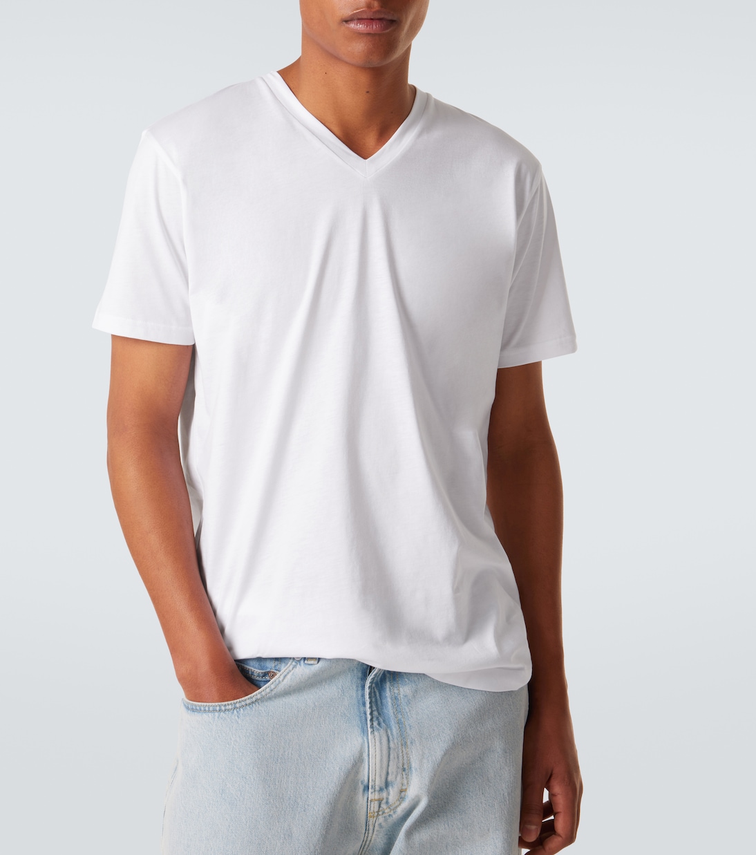 T-Shirt Riviera aus Baumwoll-Jersey | Sunspel