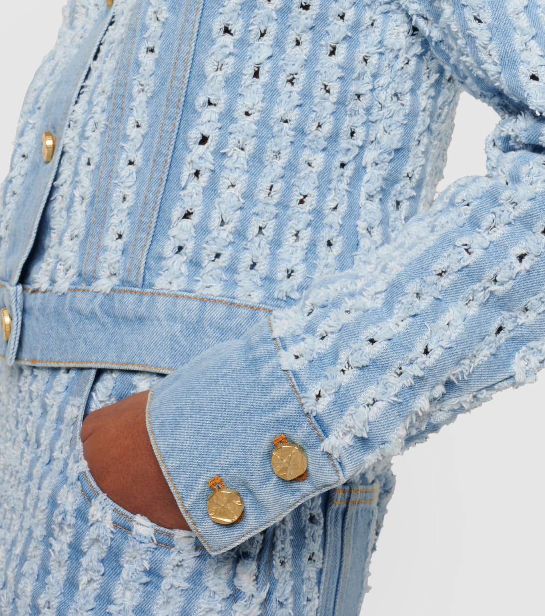 Striped denim jacket | Nina Ricci