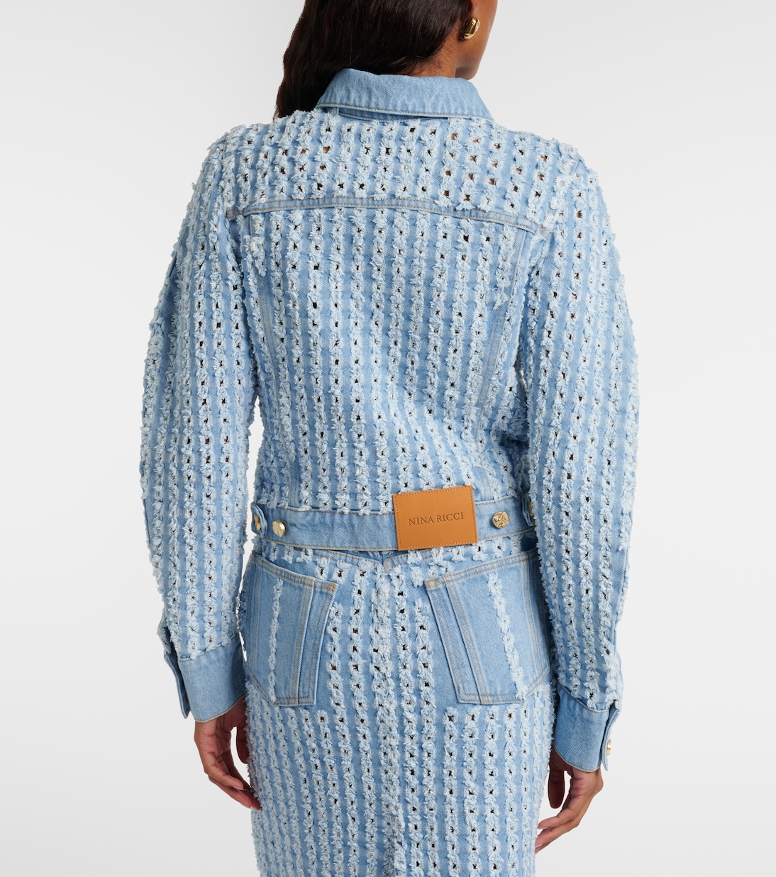Striped denim jacket | Nina Ricci