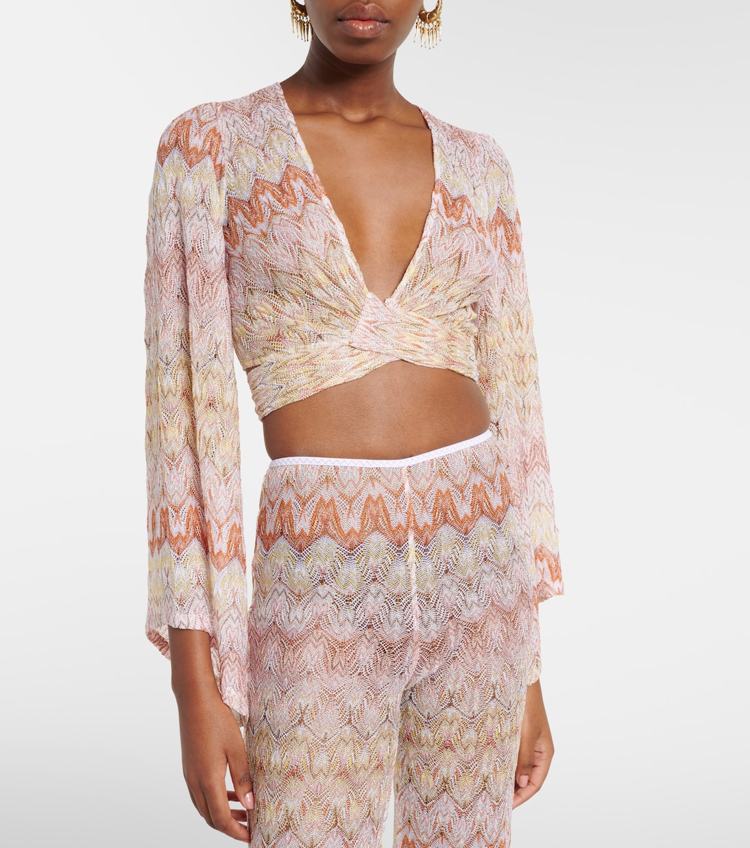 Cropped-Top aus Häkelstrick | Missoni