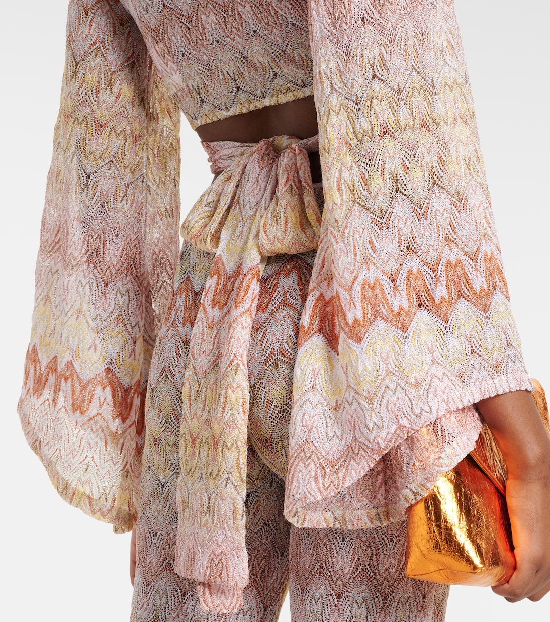 Cropped-Top aus Häkelstrick | Missoni