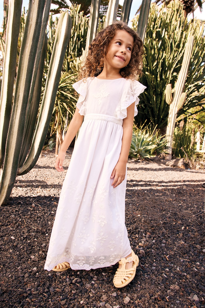Robe Noce en coton mélangé brodée | Bonton
