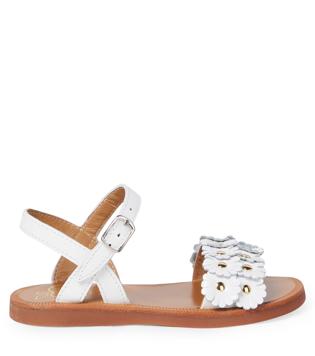 Plagette Multi Flo leather sandals | Pom d'Api