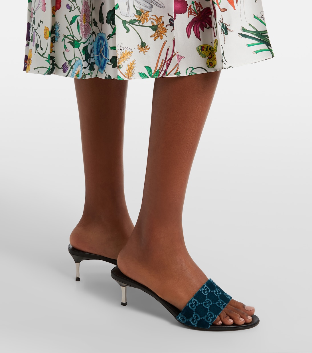 Mules GG en velours | Gucci