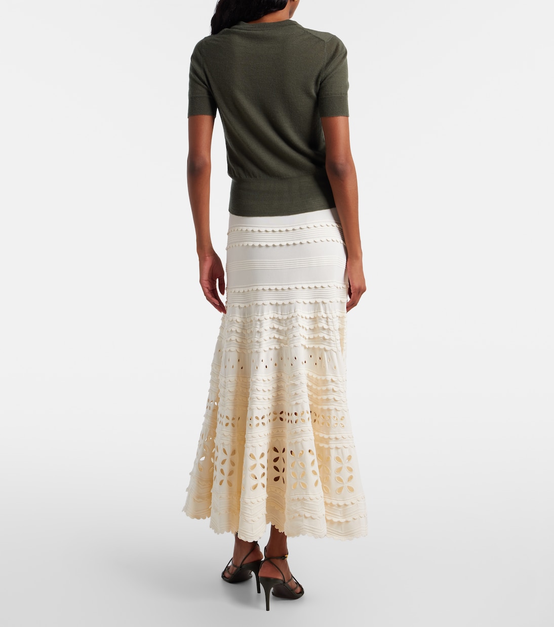 Annisa broderie anglaise midi skirt | Ulla Johnson