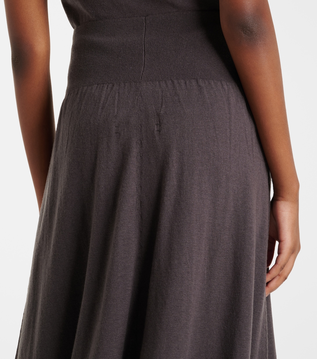 Gonna midi N°470 Seduce in lana e cashmere | Extreme Cashmere