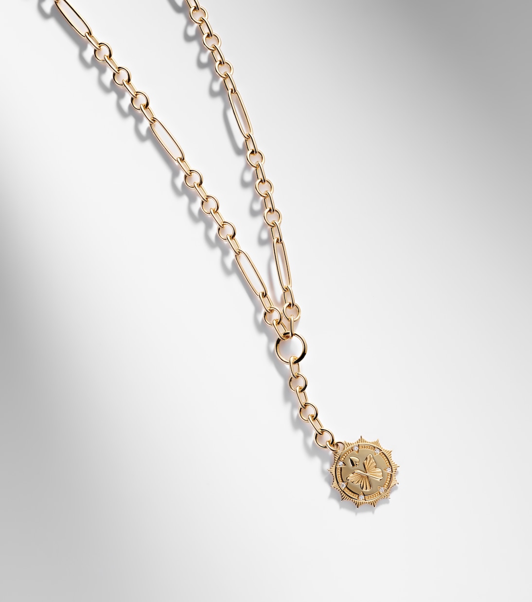 Halskette Reverie Small aus 18kt Gelbgold mit Diamanten | FoundRae