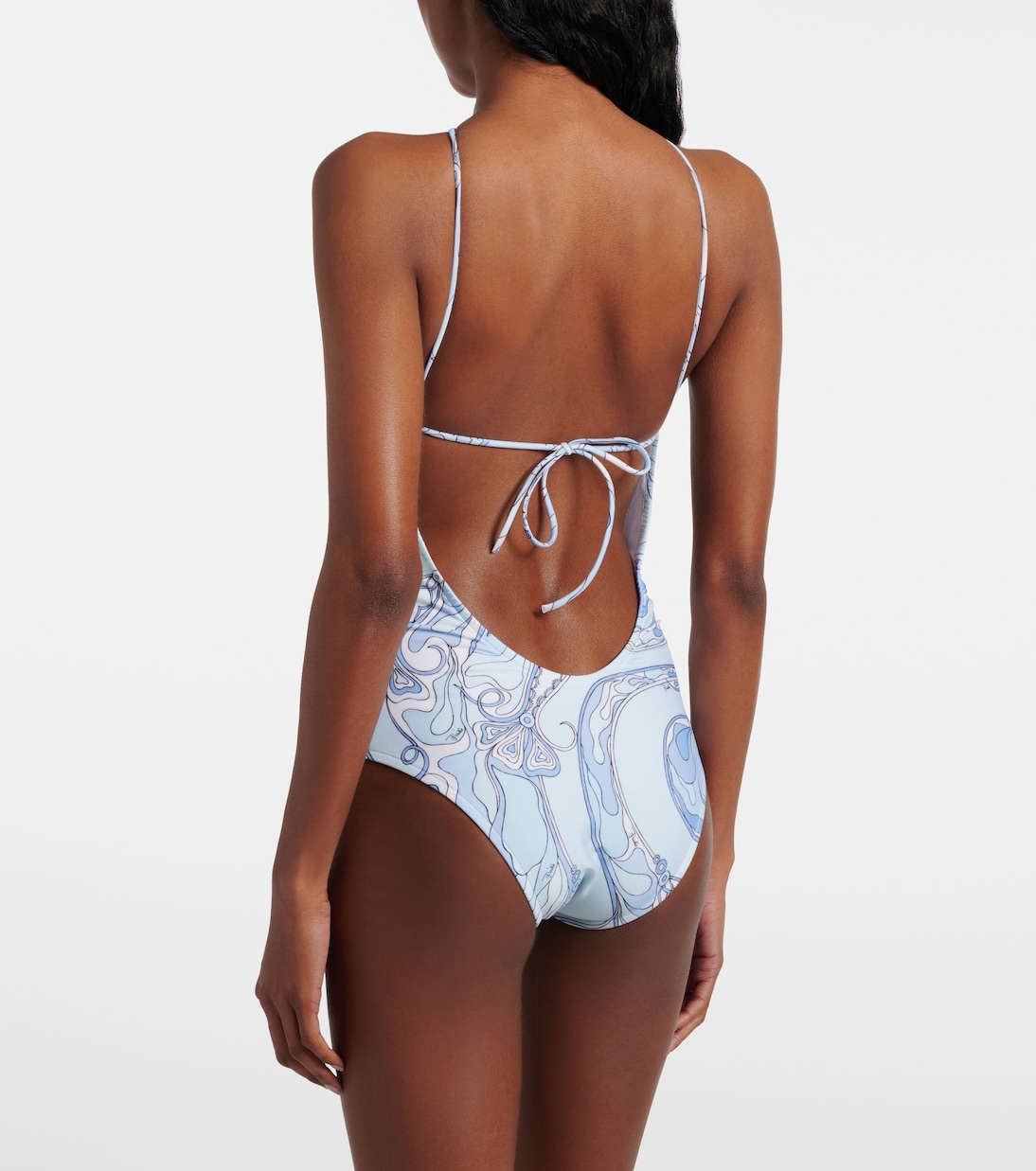 Orchidee open-back swimsuit | Pucci