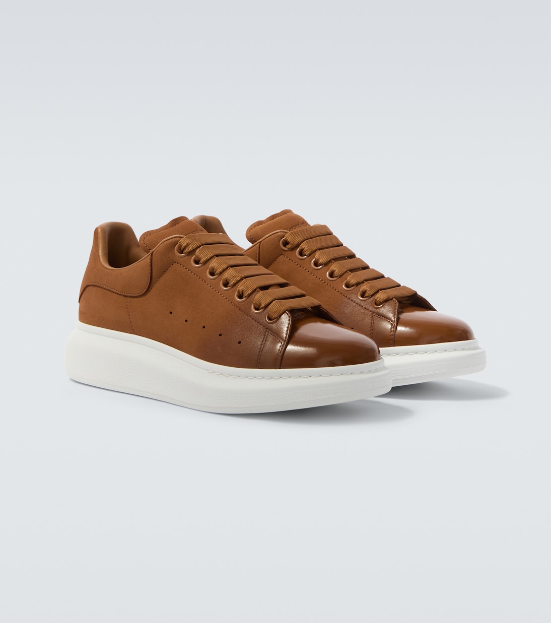 Oversized leather sneakers | McQueen