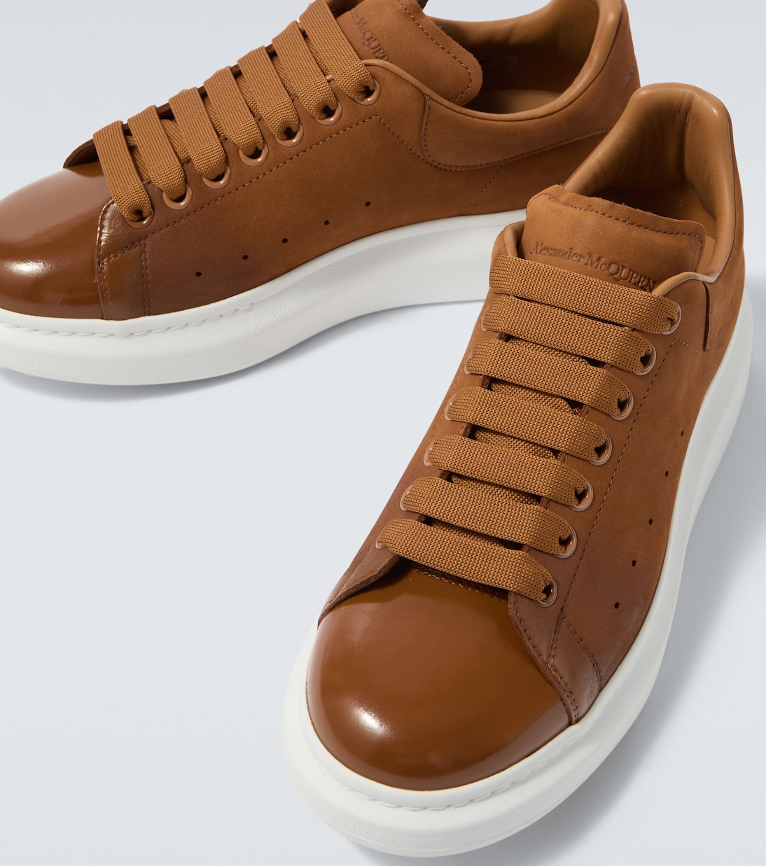 Oversized leather sneakers | McQueen