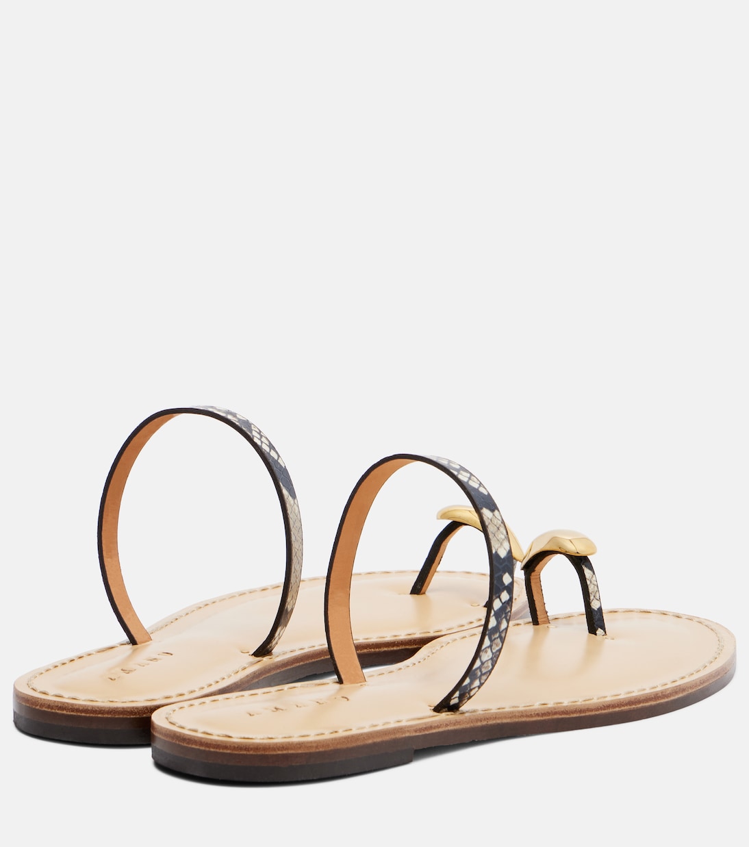 Sandalias Kibera de piel grabada | Amanu