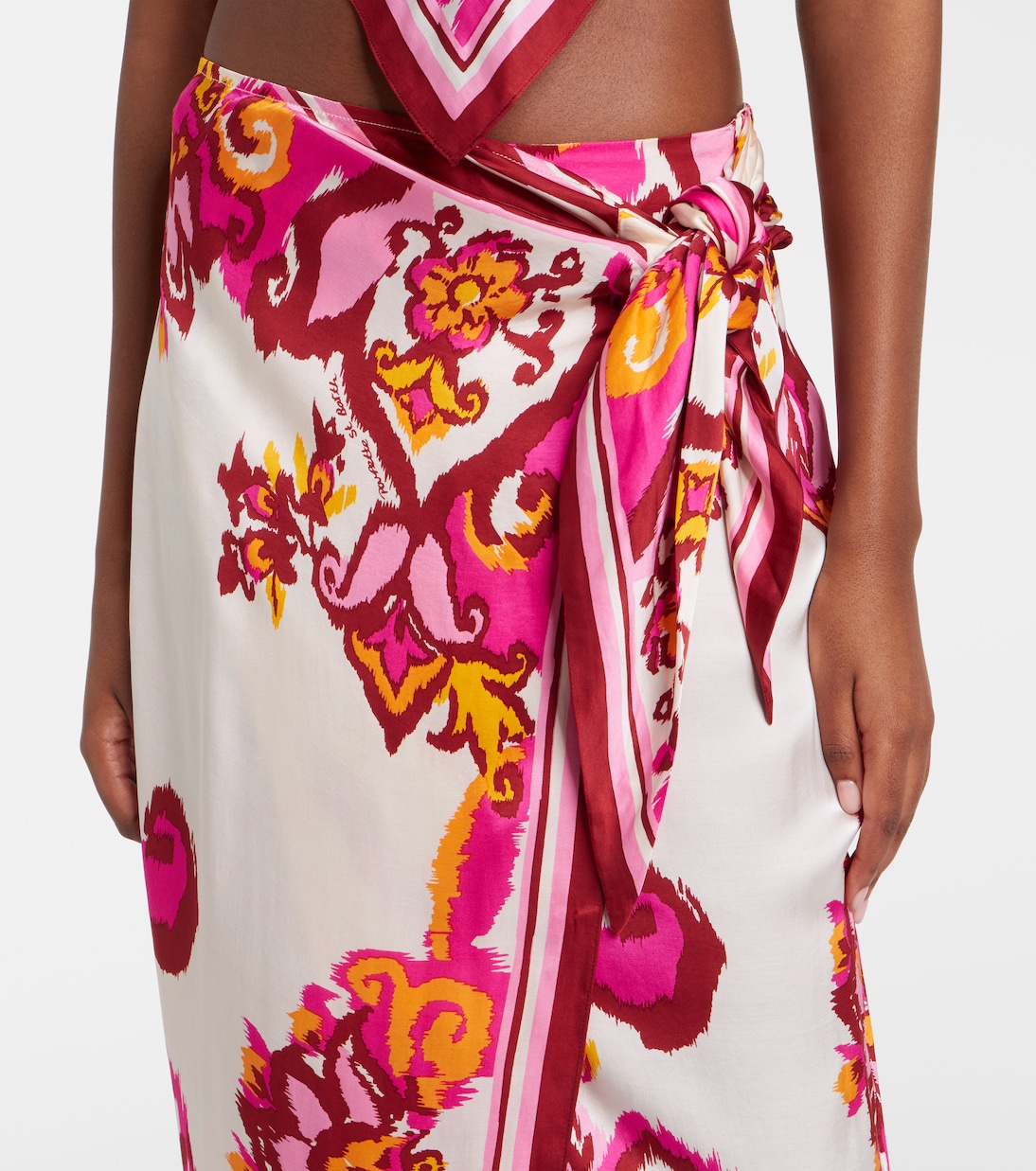 Falda envolvente Dana estampada | Poupette St Barth