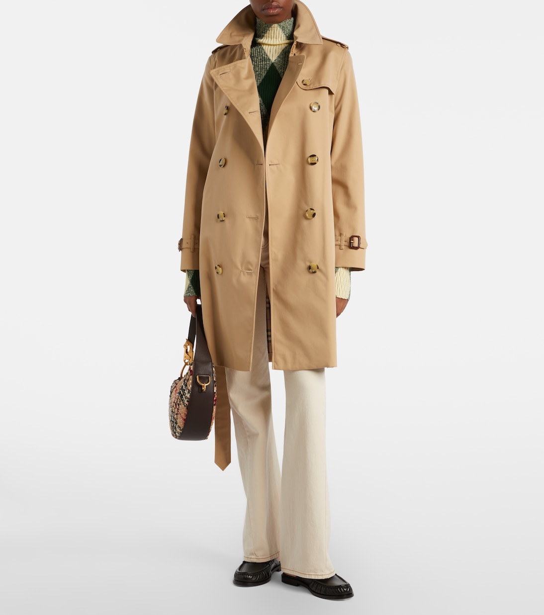 Cotton gabardine trench coat | Burberry