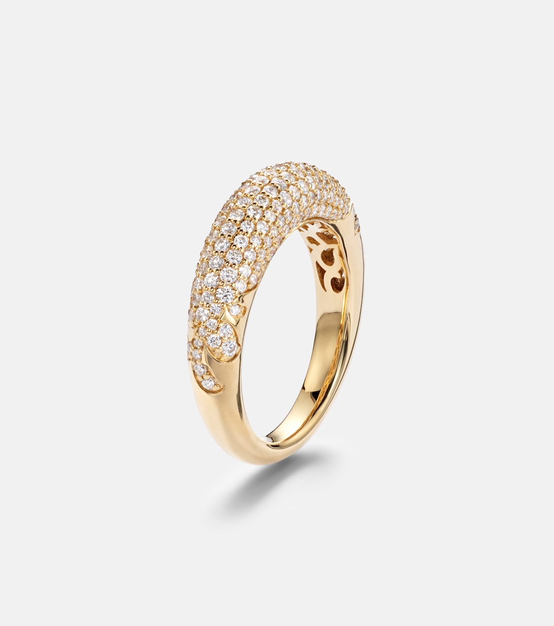 New York 66 Medium 18kt gold ring with diamonds | Engelbert