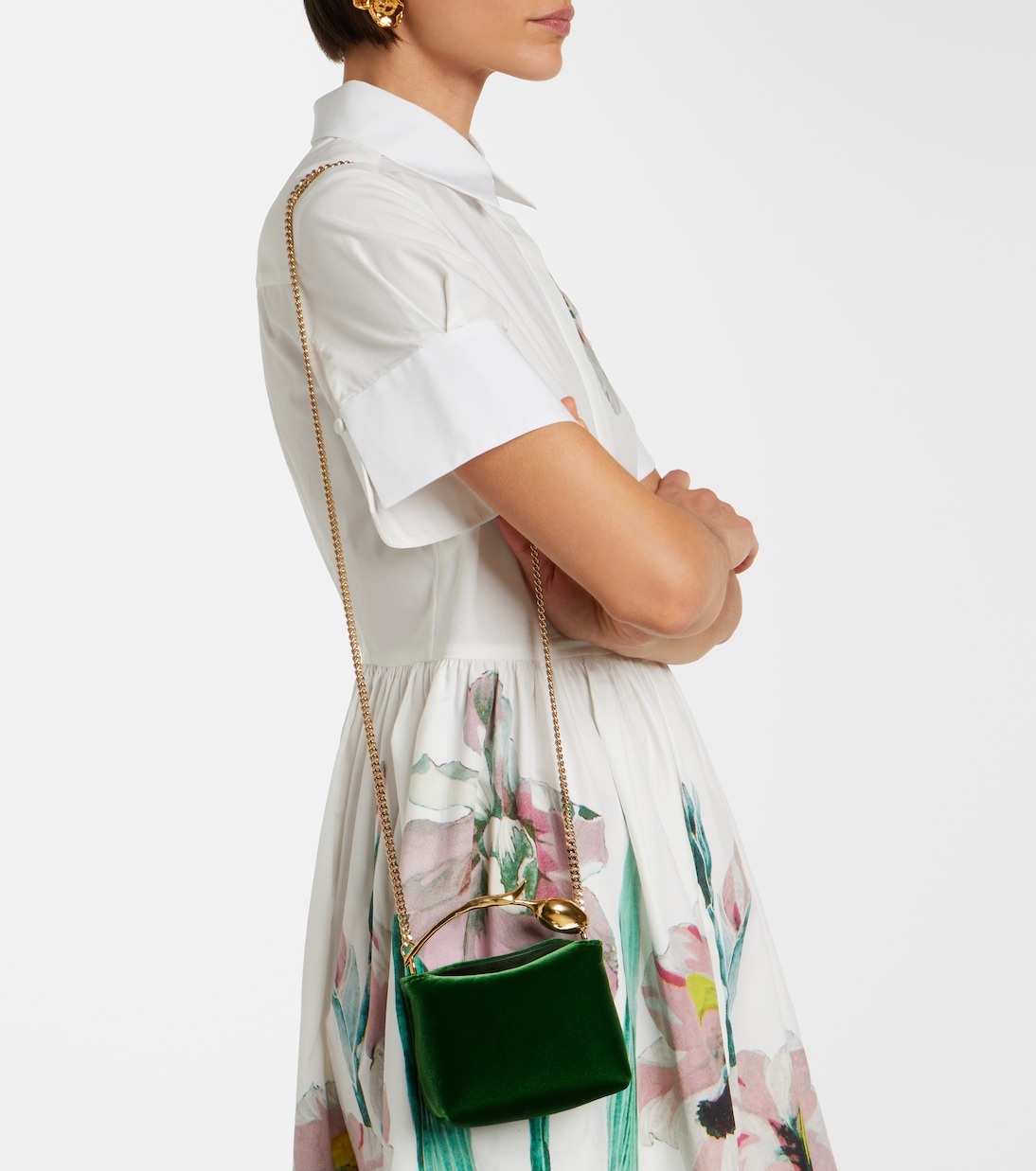 Bloom Micro天鹅绒手提包 | Erdem