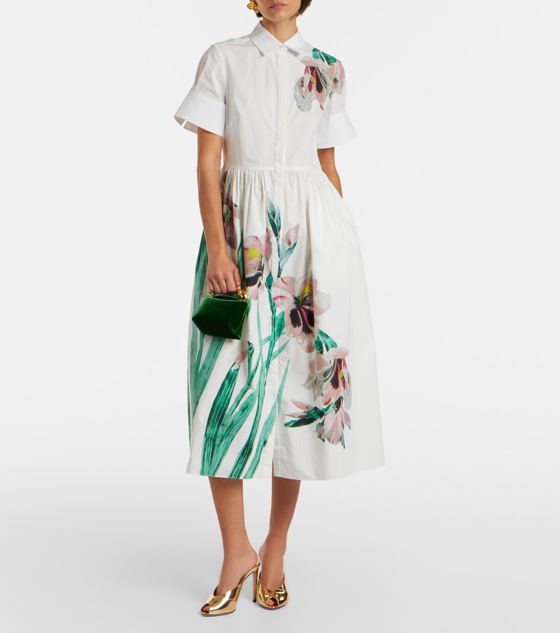 Bloom Micro天鹅绒手提包 | Erdem