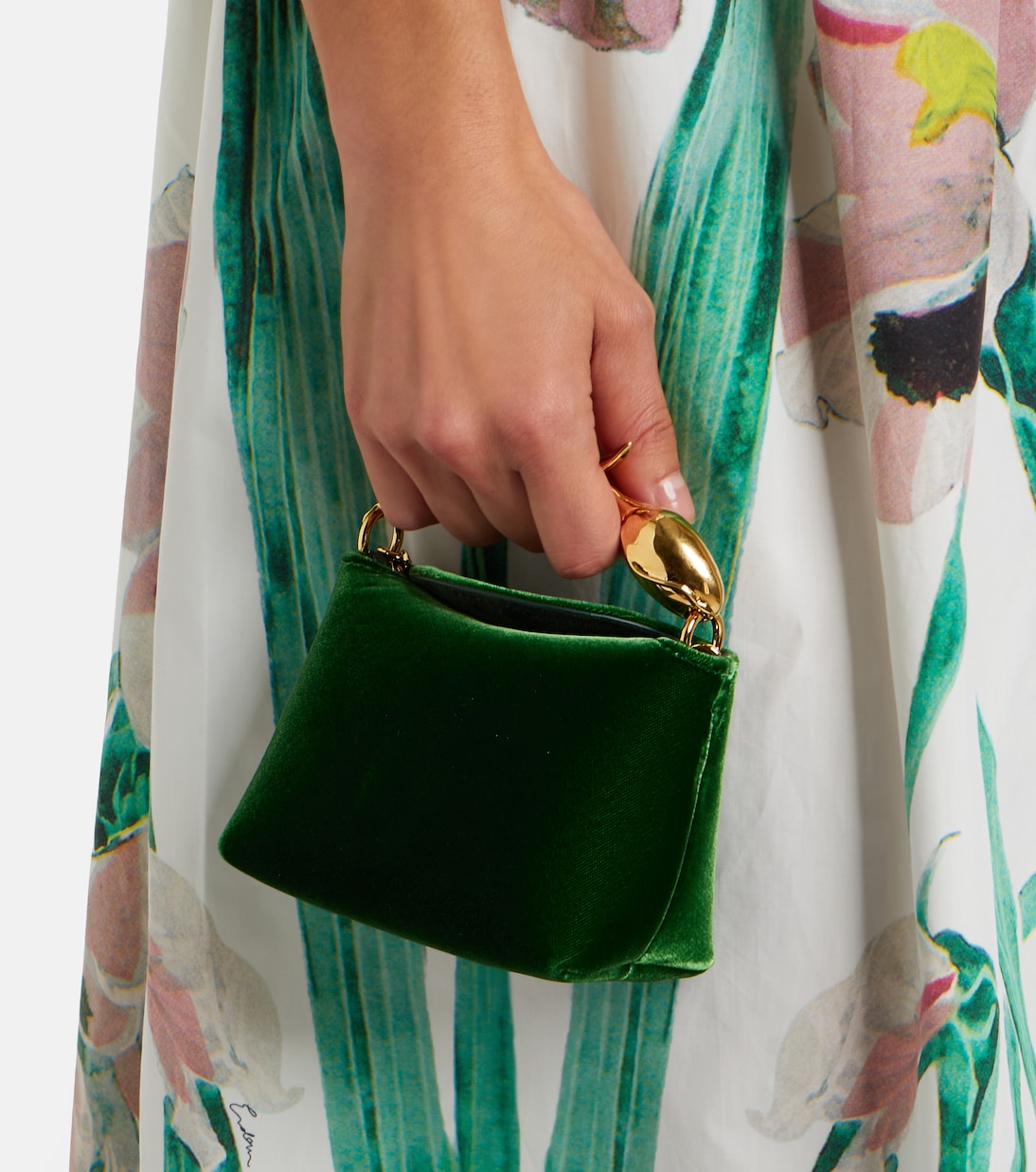 Bloom Micro天鹅绒手提包 | Erdem