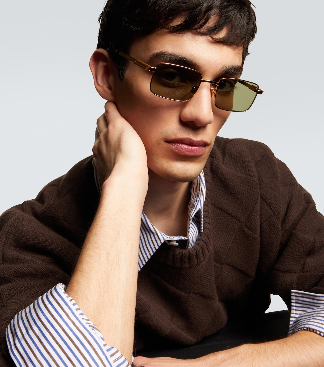 Classic rectangular sunglasses | Bottega Veneta