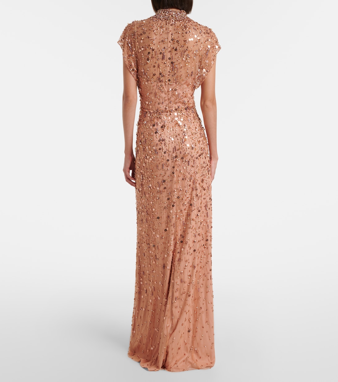 Robe longue Crystal Drop à ornements | Jenny Packham