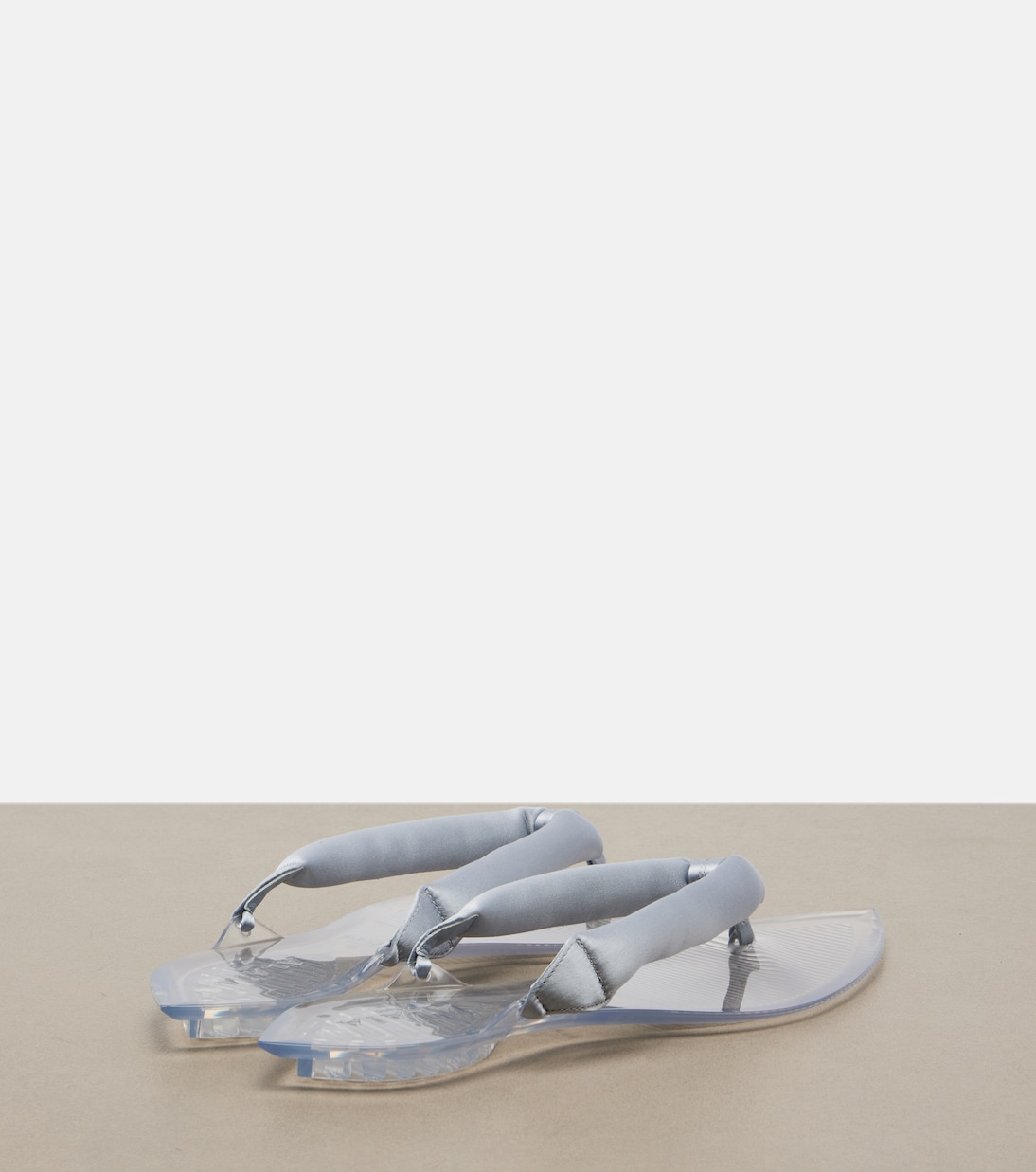 Invisible satin thong sandals | Alaïa