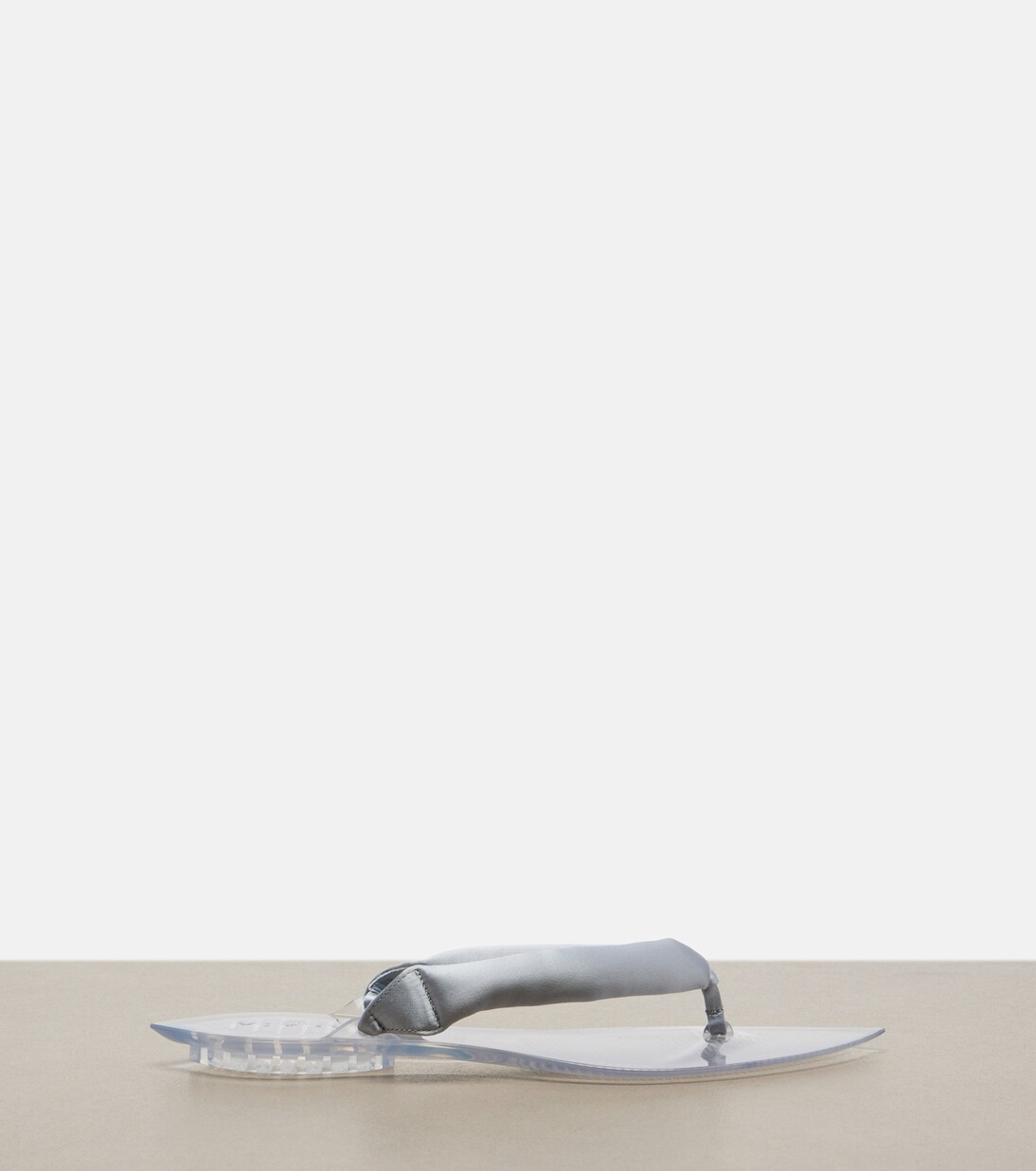 Invisible satin thong sandals | Alaïa