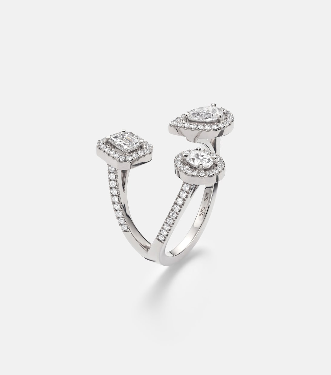 Anillo My Twin Trilogy de oro blanco de 18 ct con diamantes | Messika