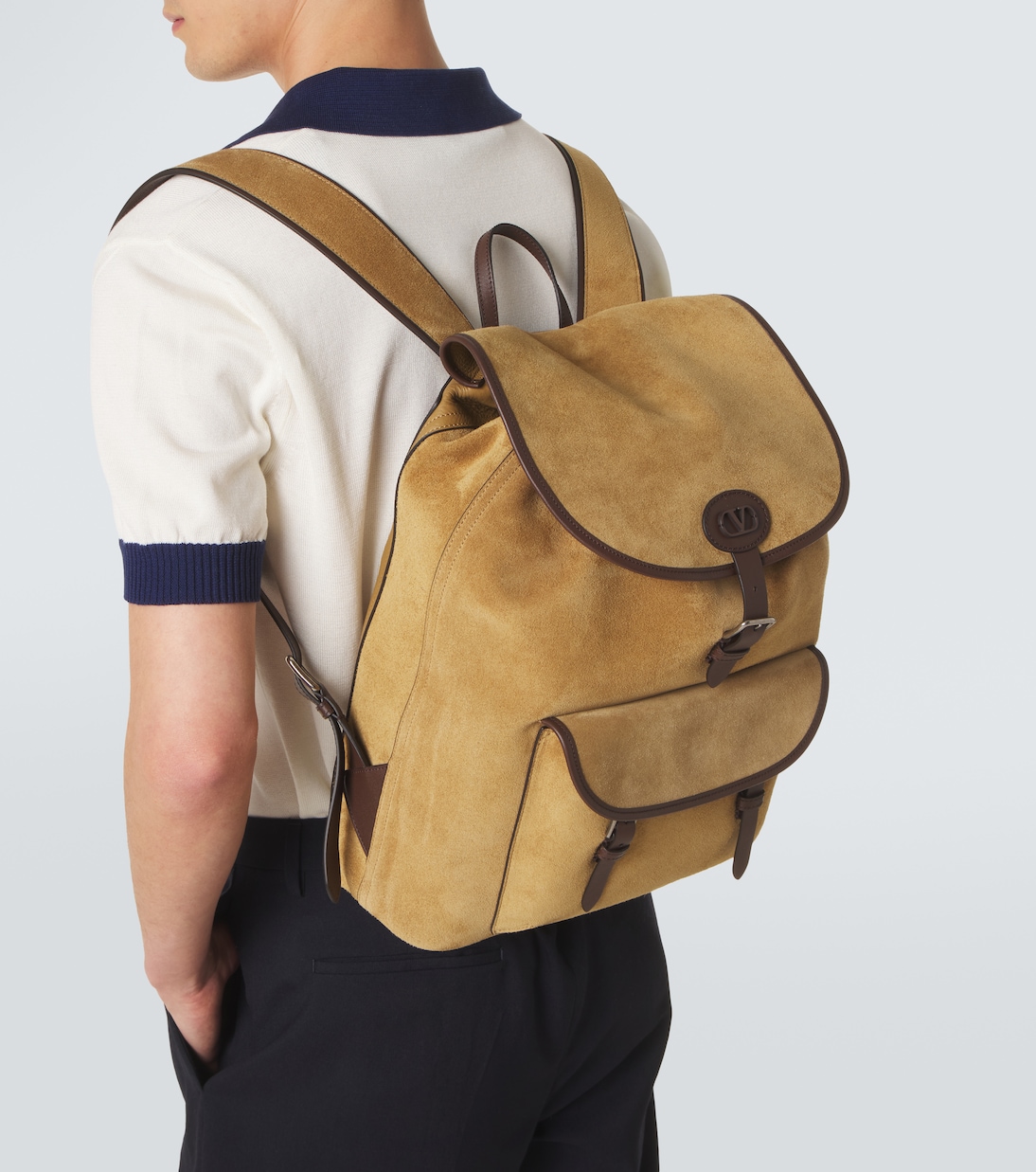 VLogo suede backpack | Valentino Garavani