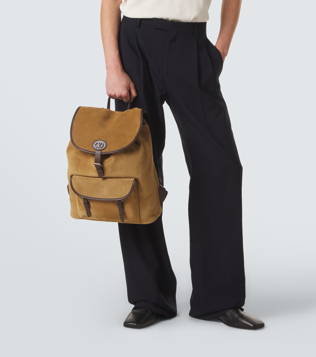 VLogo suede backpack | Valentino Garavani