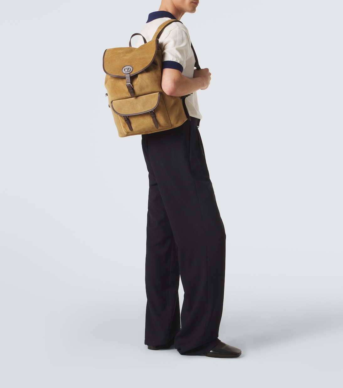 VLogo suede backpack | Valentino Garavani