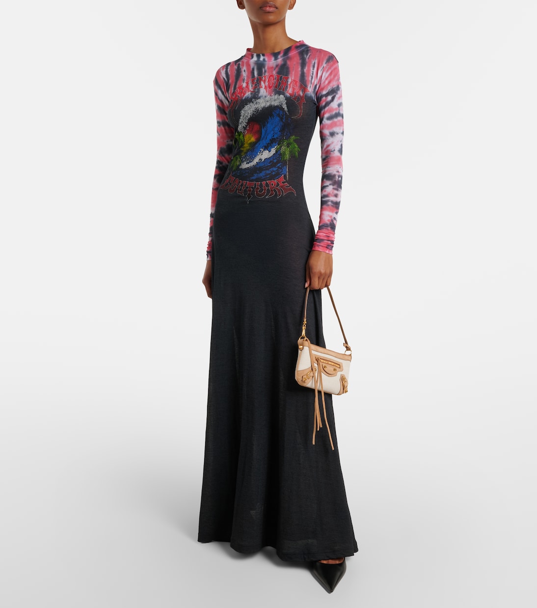 Le City Mini canvas and suede shoulder bag | Balenciaga