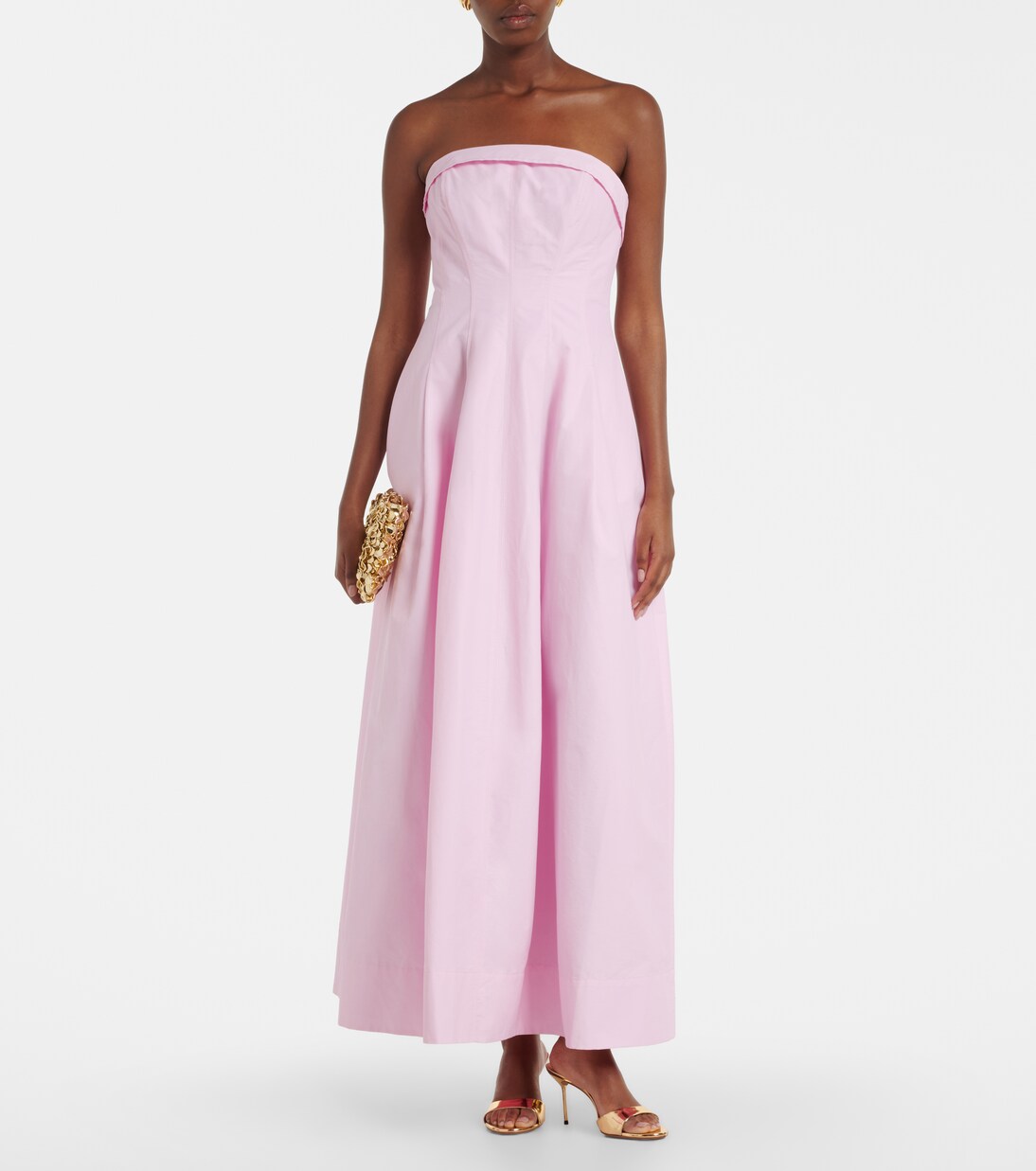 Avril cotton-blend bustier gown | Simkhai