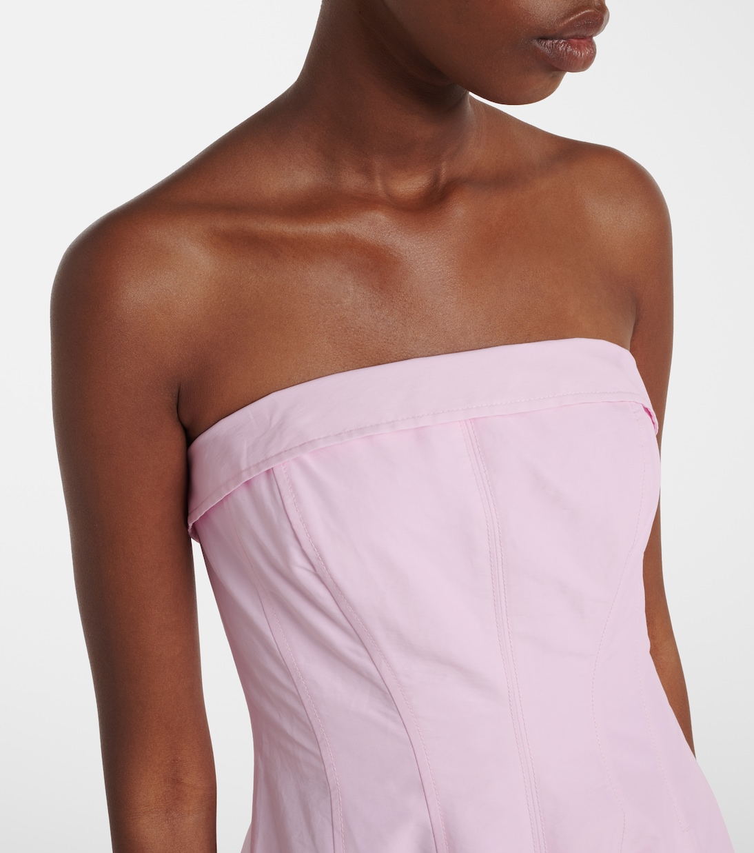 Avril cotton-blend bustier gown | Simkhai