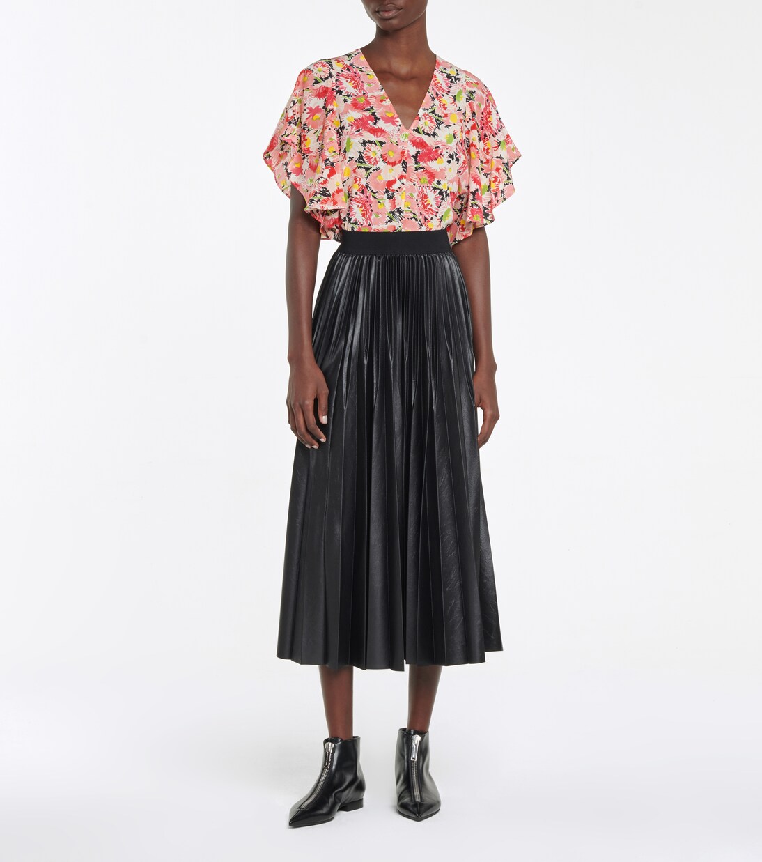 Blouse en crêpe de soie à fleurs | Stella McCartney