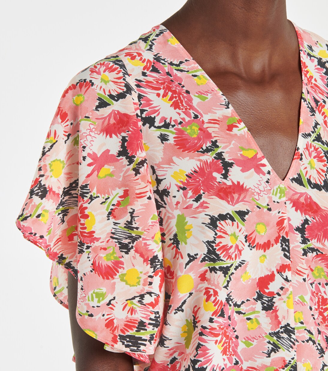 Blouse en crêpe de soie à fleurs | Stella McCartney