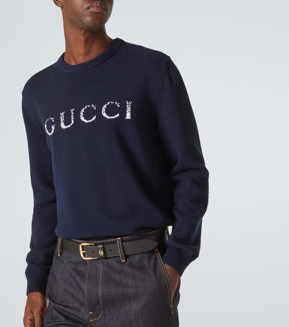 Interlocking G leather belt | Gucci