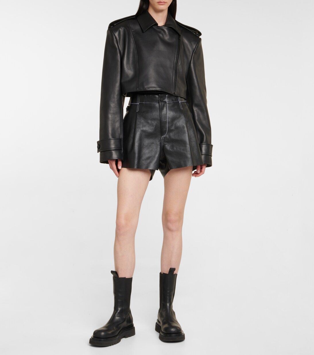 Shorts Sakib aus Leder | The Mannei