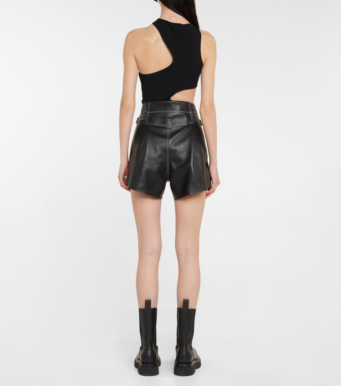 Shorts Sakib aus Leder | The Mannei