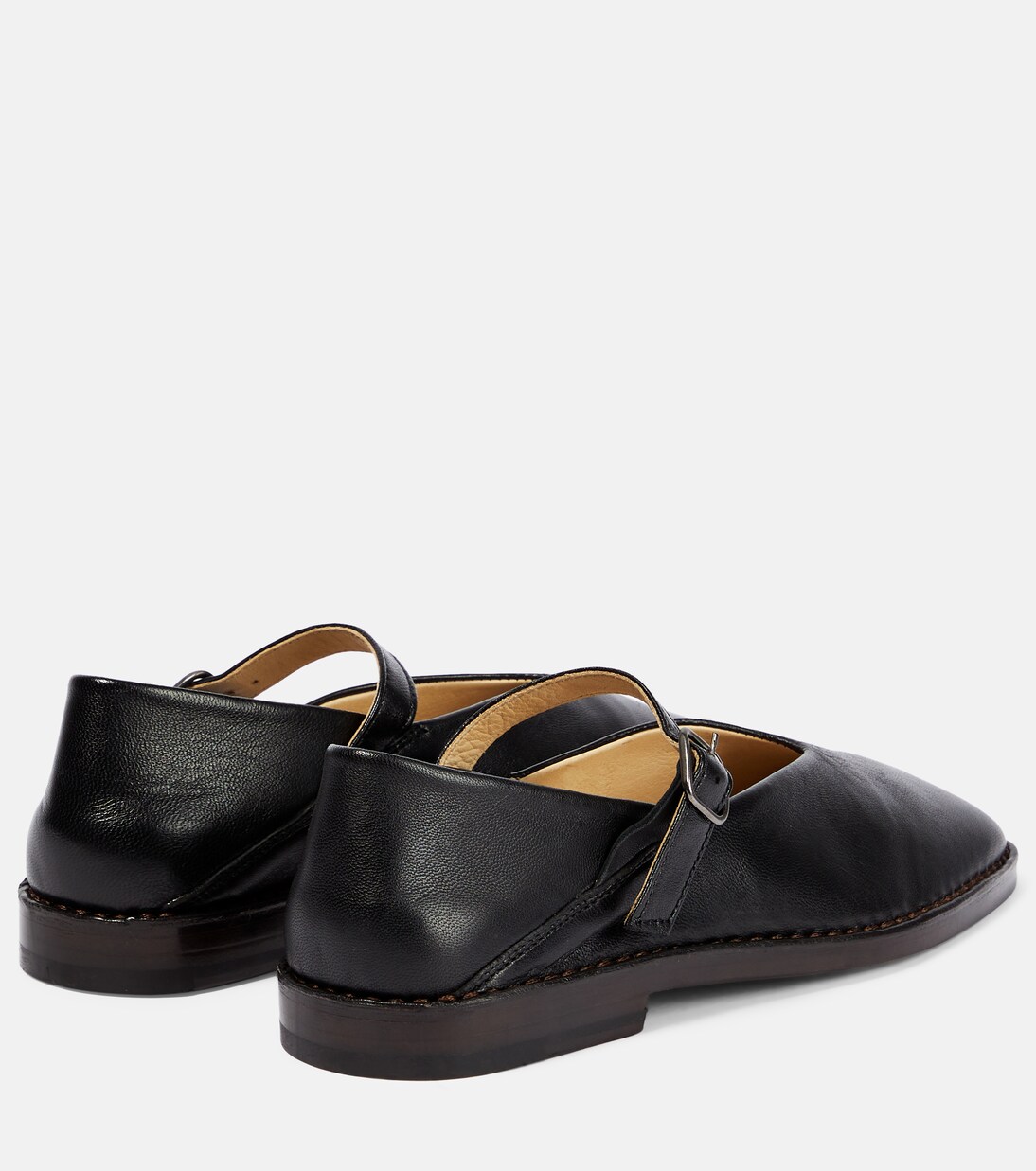 Leather Mary Jane ballet flats | Lemaire