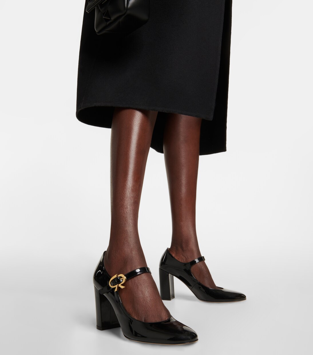 Escarpins Mary Ribbon en cuir verni | Gianvito Rossi