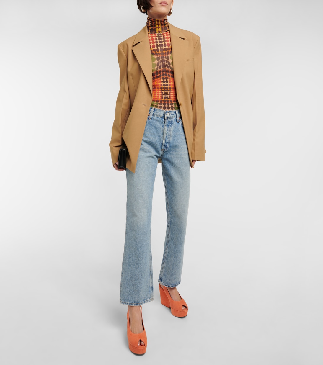 Plateausandalen Dylan aus Veloursleder | Clergerie