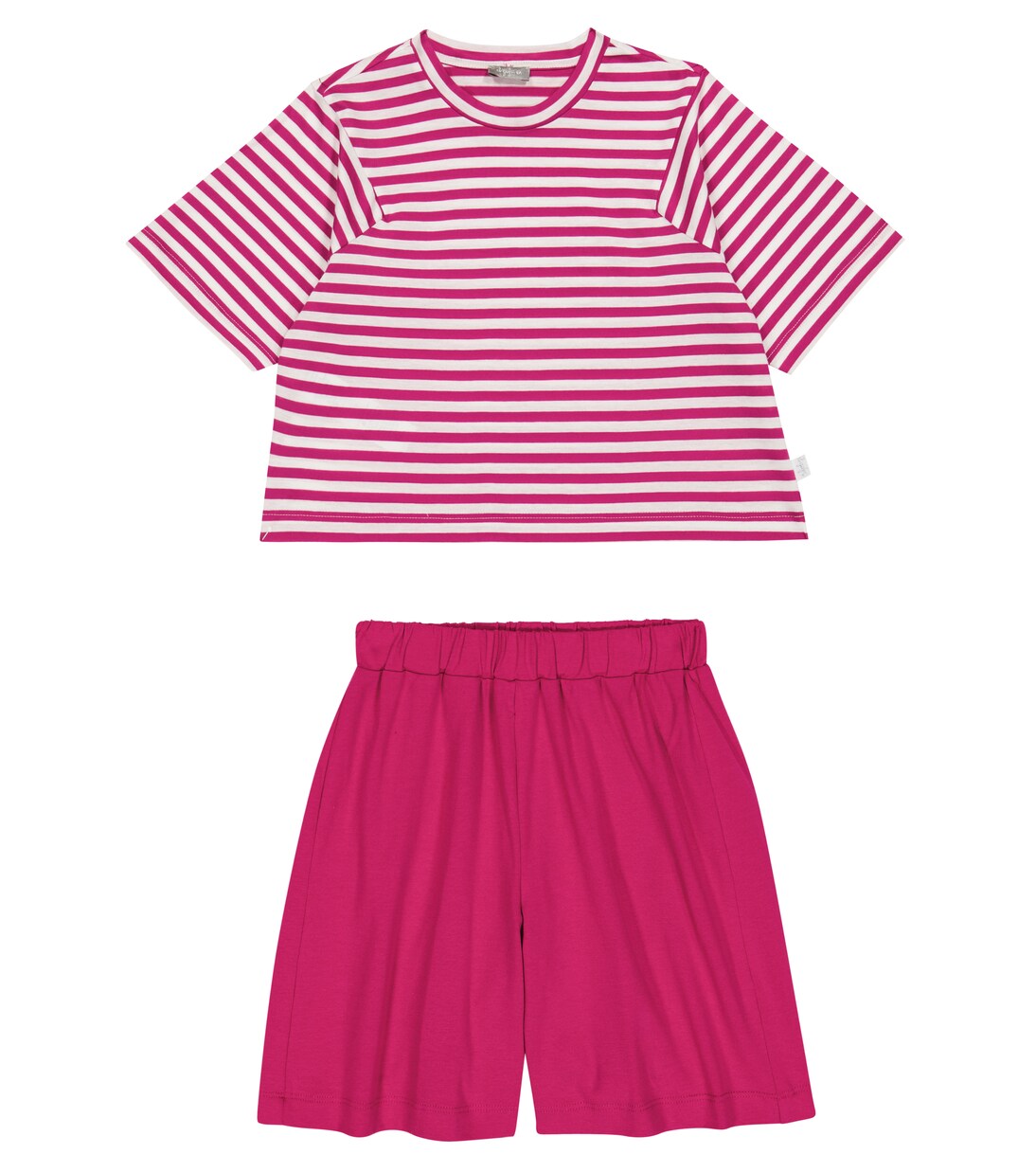 Cotton-blend T-shirt and shorts set | Il Gufo