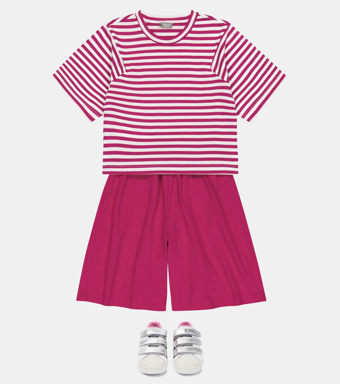Cotton-blend T-shirt and shorts set | Il Gufo
